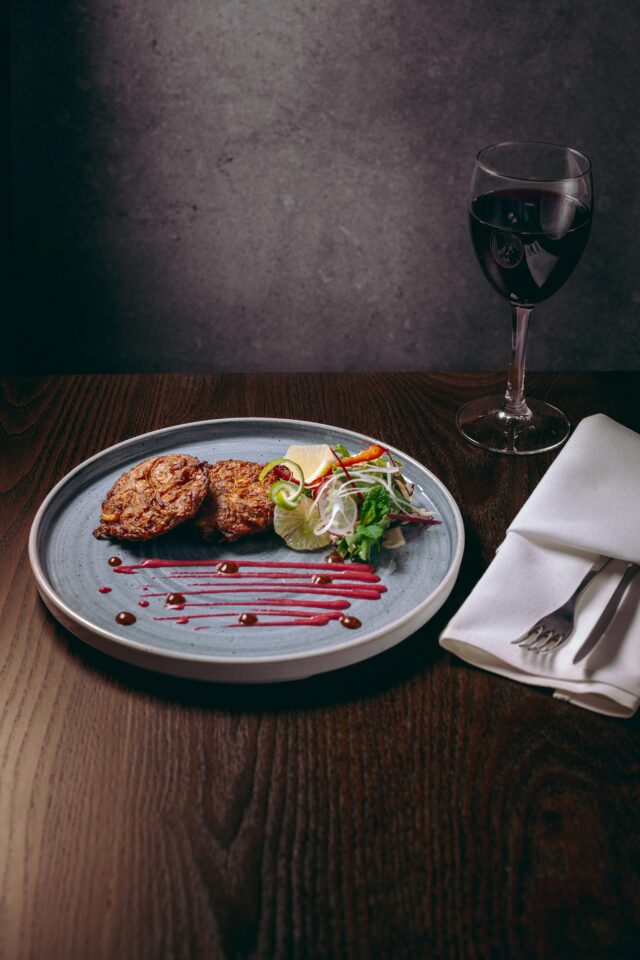 Diners enjoying a special St. Patrick's Day weekend fusion menu dinner at Zari.