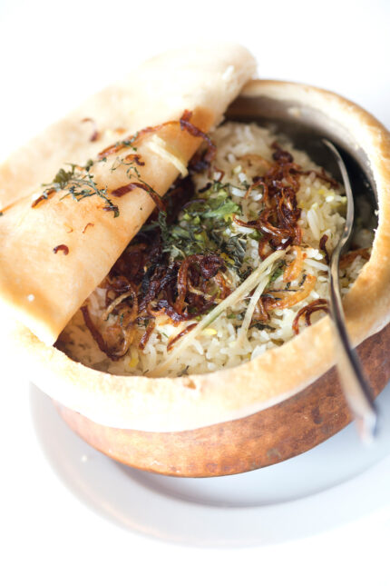 Cook authentic Indian cuisine at home. Prepare Royal Lucknawi biryani dish with a  traditional Dum Pukht recipe at Zari Restaurant in Crawley.