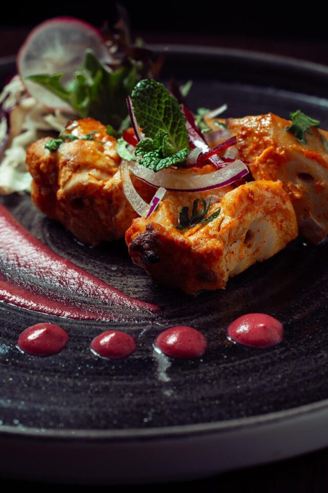 Savour our signature chicken tikka masala, simmered in a rich tomato and nutty sauce, and freshly infused with aromatic ground spices.