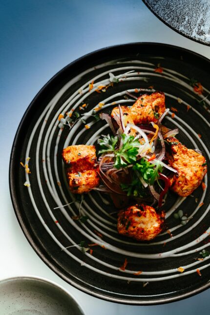 A rich, aromatic chicken tikka masala main course served fresh prepared.