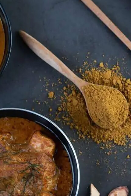 Healthy Indian curry dish rich in anti-inflammatory spices at Zari Restaurant, Crawley.