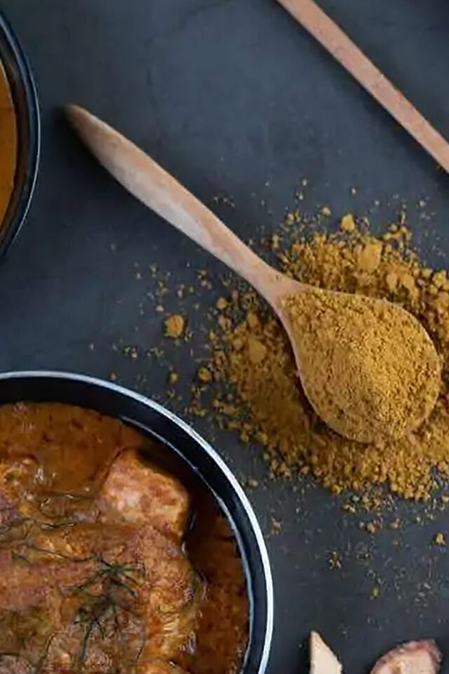 Healthy Indian curry dish rich in anti-inflammatory spices at Zari Restaurant, Crawley.
