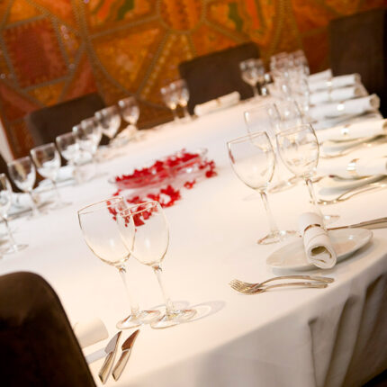 The sophisticated, intimate atmosphere of our exclusive Crawley venue.