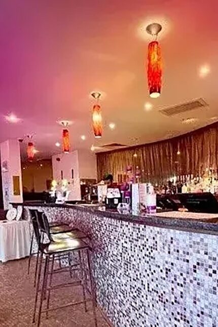 A beautifully presented luxury drinks station for wedding venue hire bookings.