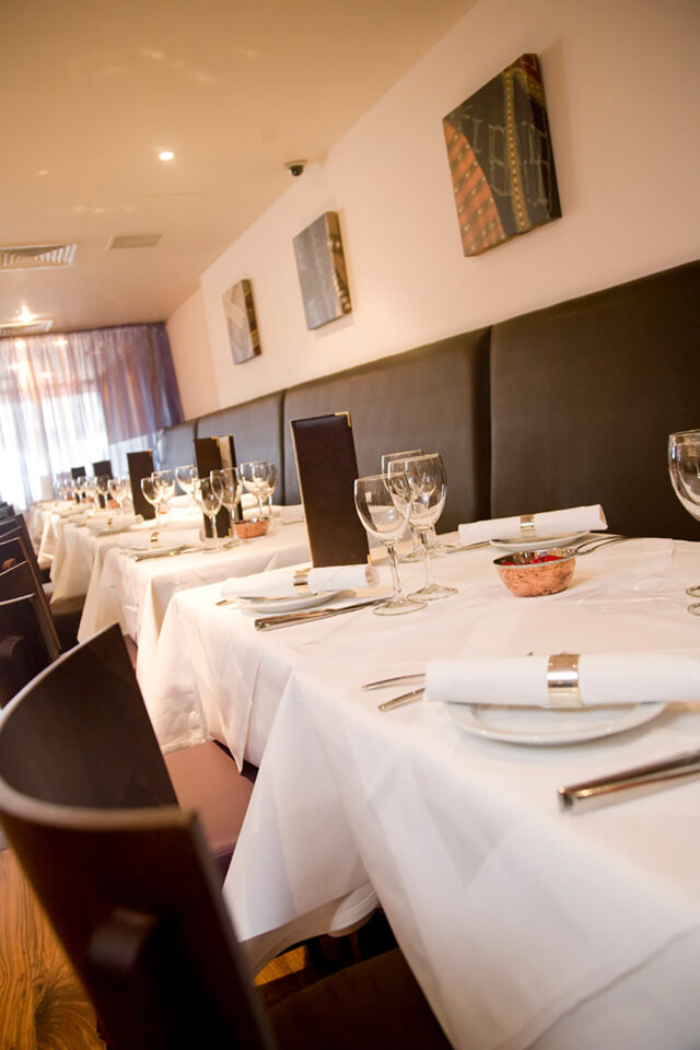 Office Christmas party menu restaurant Crawley Town Center West Sussex private party room, full venue hire